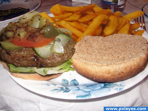 Creation of Burger & Fries MMMM: Final Result